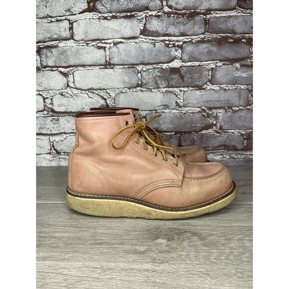 Red Wing 3387 Rose Pink Leather Lace Up Work Boots Women's Sz 8M US/38.5EU USA - Picture 11 of 16
